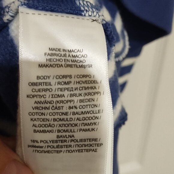 NWT Polo Ralph Lauren Polo Bear Navy and White Striped Sweatshirt 3 XL - Picture 3 of 7